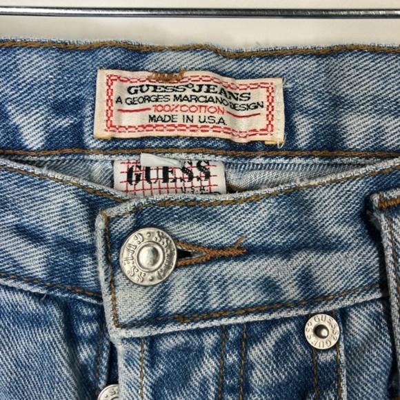 Vintage 80's Guess Mom Button Fly Jeans Size 30 - Picture 4 of 8